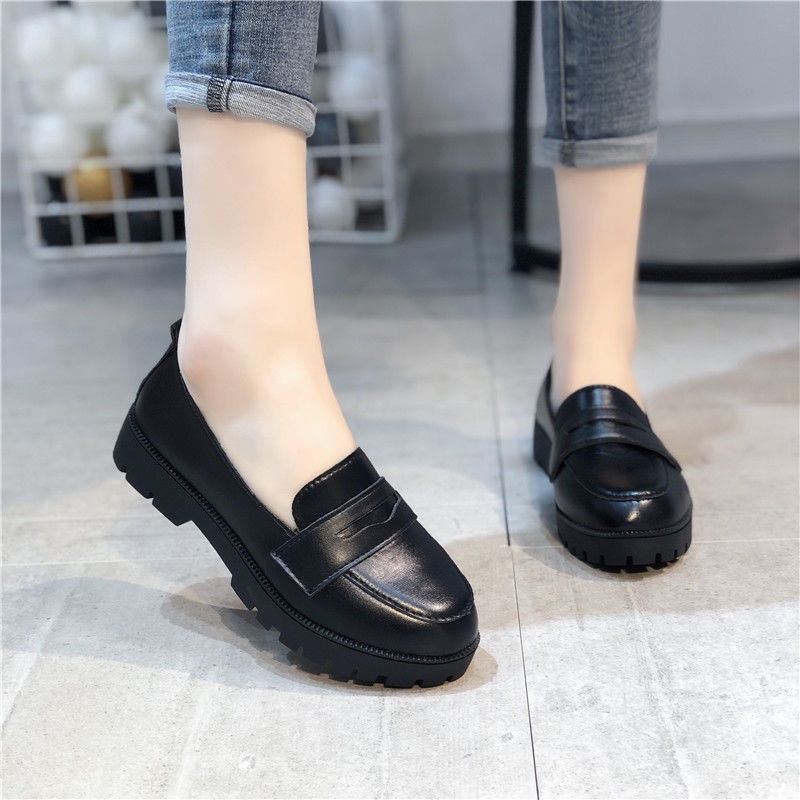 Giày Da Đế Dày Size Lớn 32-45 41 42 Phong Cách Lolita Nhật Bản Cho Nữ