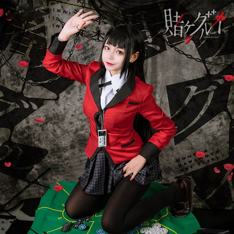Bộ trang phục hoá trang nhân vật Jabami Yumeko trong anime Kakegurui