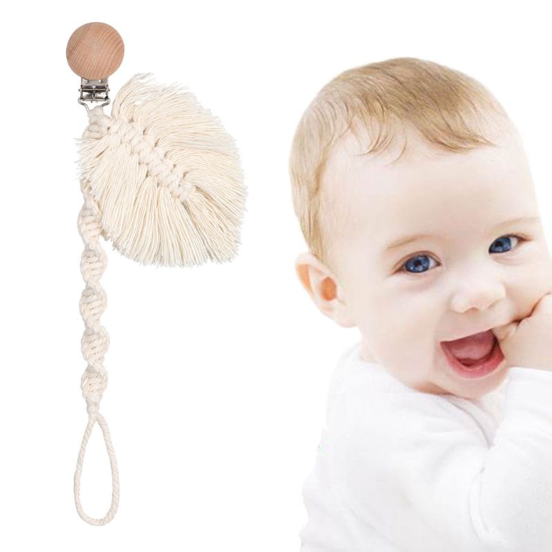 Giá Đỡ Núm Vú Giả Bằng Dây Xích Kẹp Núm Vú Giả Bằng Cotton Đan Cho