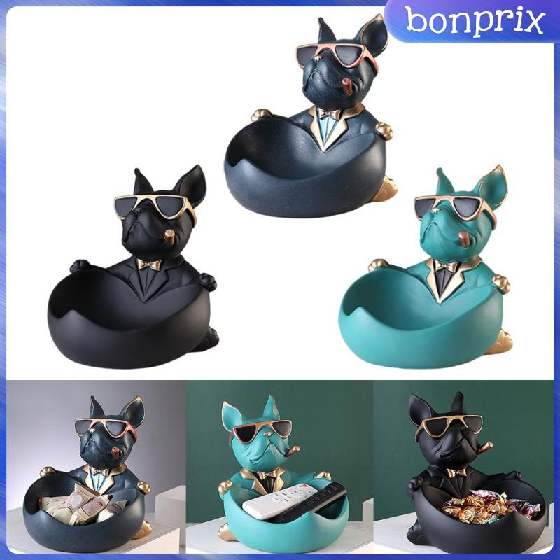 Mô Hình Chú Chó Bằng Nhựa Resin Màu Đen Trang Trí Nhà Cửa / Văn Phòng