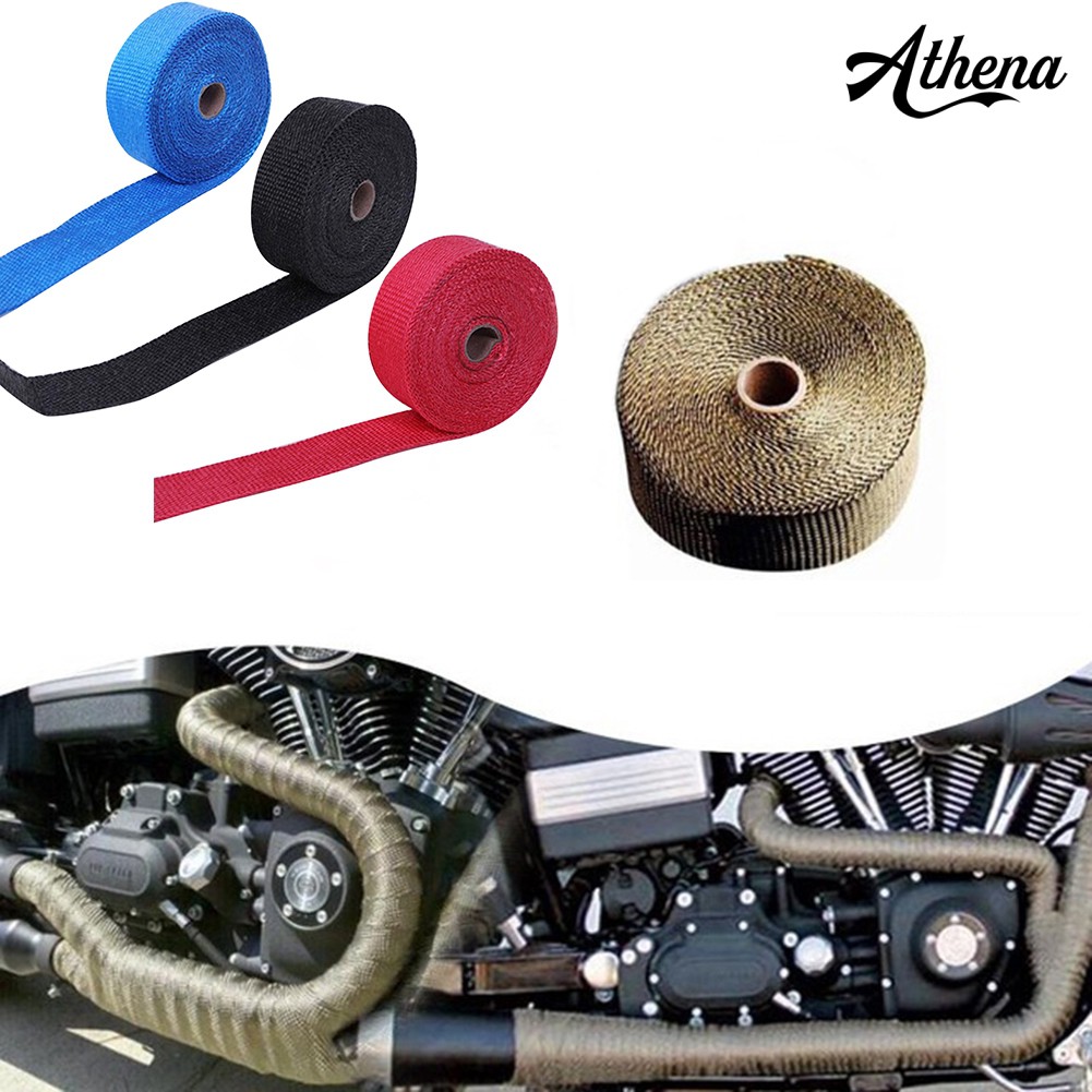 Cuộn Dây Bọc Cách Nhiệt Kèm 4 Dây Thép Chuyên Dụng Cho Ống Pô Xe Hơi