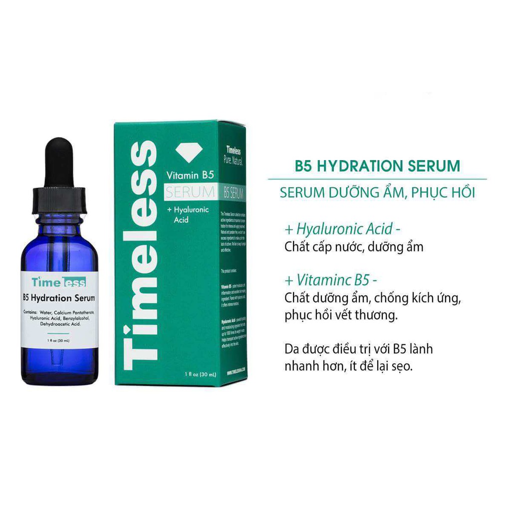 Timeless B5 - Serum Phục Hồi Da Cấp Ẩm 30ml