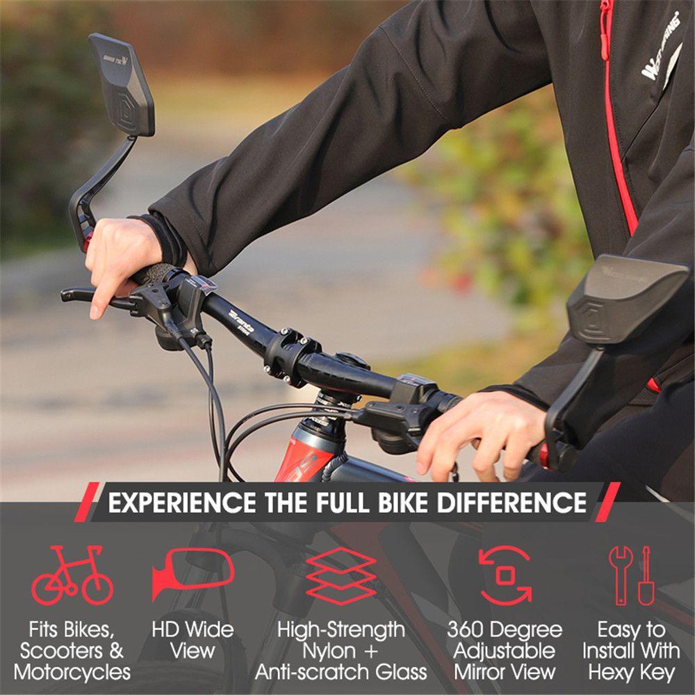 Gương Chiếu Hậu Xoay Bên Trái / Phải Cổ Điển Cho Xe Đạp