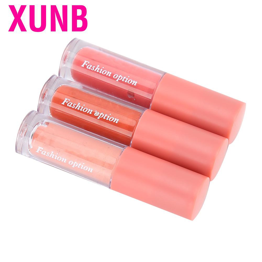 Xunb easily collect liquid blush cheek  non-drooling good ductility moisturizing face for girls women makeup