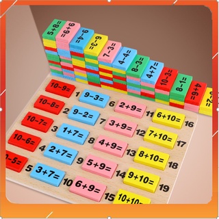 Đồ chơi Domino toán học gồm 100 chi tiết bằng gỗ