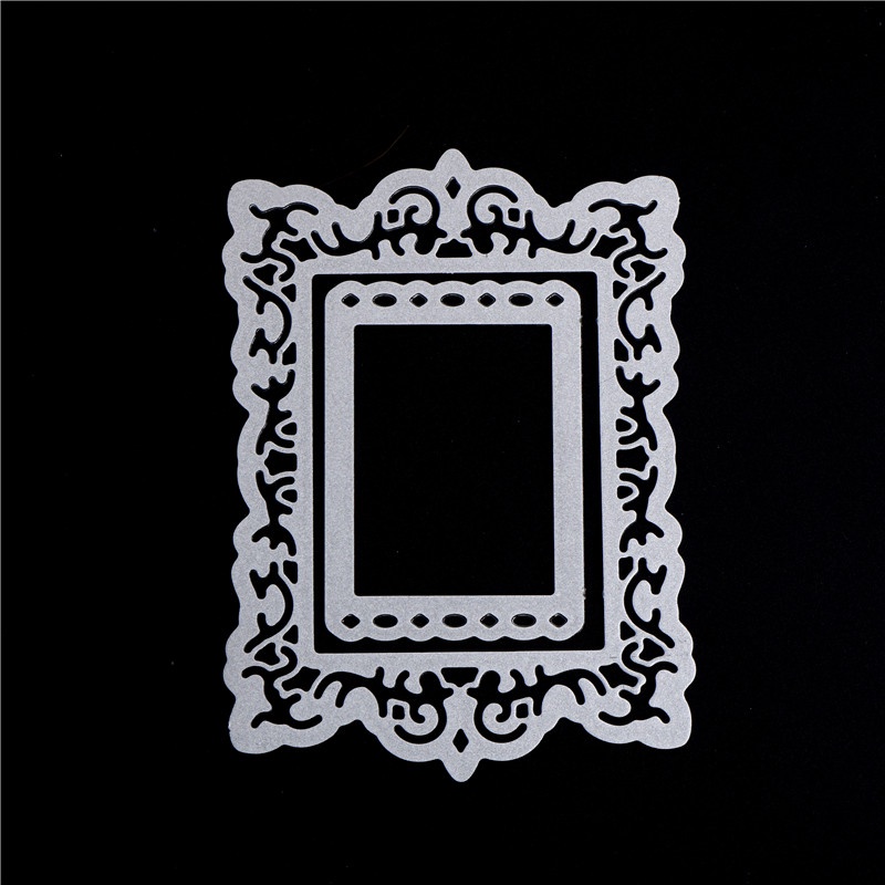 [threegoodstonesgen 0609] Frame Decor Metal Cutting Dies Stencils For Scrapbooking DIY Album Cards Making