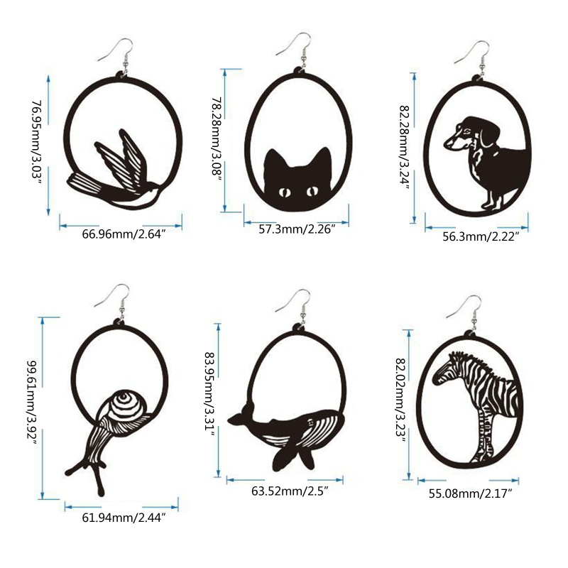 1 Cặp Bông Tai Bất Đối Xứng Hình Tròn Phong Cách Bohemian Thời Trang