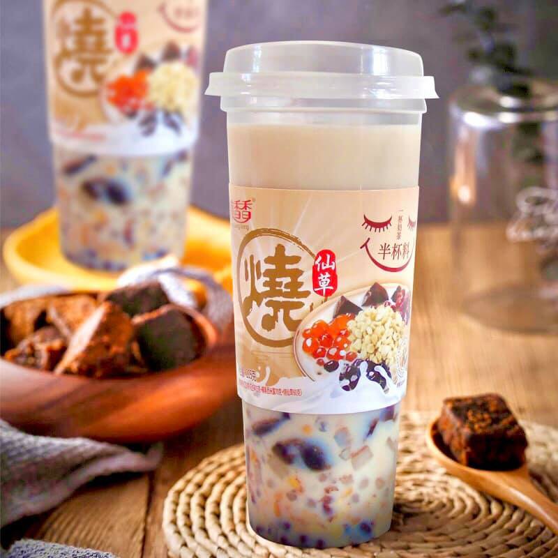 [HÀNG MỚI VỀ] Trà Sữa Xoài - Trà Sữa Nướng Cao Quy Linh Full Topping Siêu Ngon - Hộp To 205gr