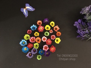 Combo set nguyên liệu hoa cúc giấy 3.5cm