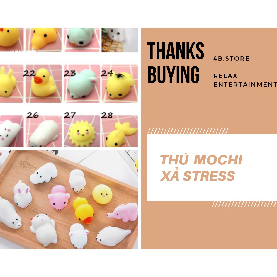 Thú mochi xả stress