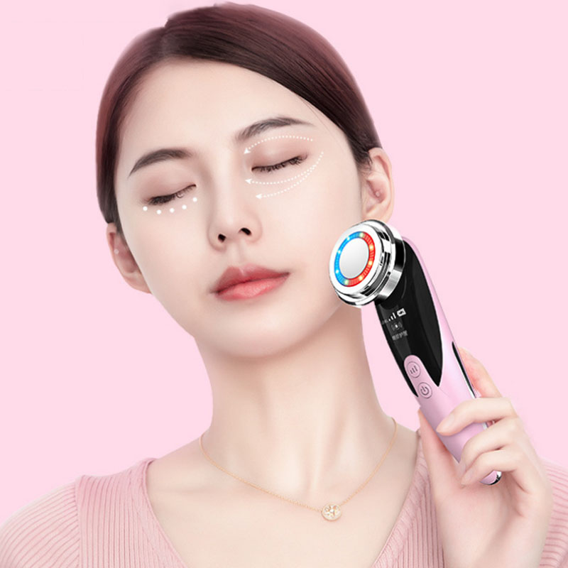 Máy Rửa Massage Mặt Ion 2 In 1 Làm Sạch Sâu &amp; Hấp Thụ Dưỡng Chất Bằng Công Nghệ Sóng Âm (Tặng Kèm Dây Sạc)