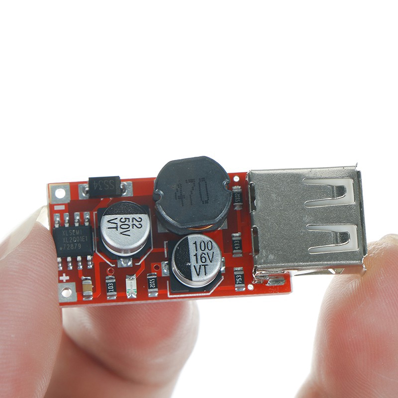 Mô đun giảm áp cho bộ sạc giao diện USB DC-DC 9V / 12V / 24V xuống 5V 3A sử dụng trên xe hơi