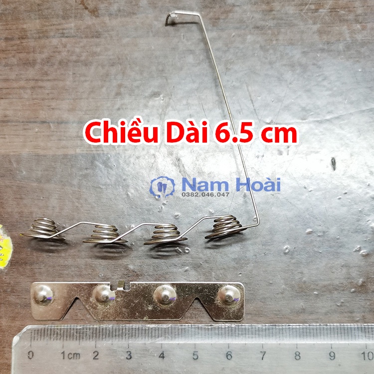 Combo lò xo 4, 6, 7, 8, 10 chân tiếp xúc chân pin AA, AAA, 18650, Làm sạc dự phòng