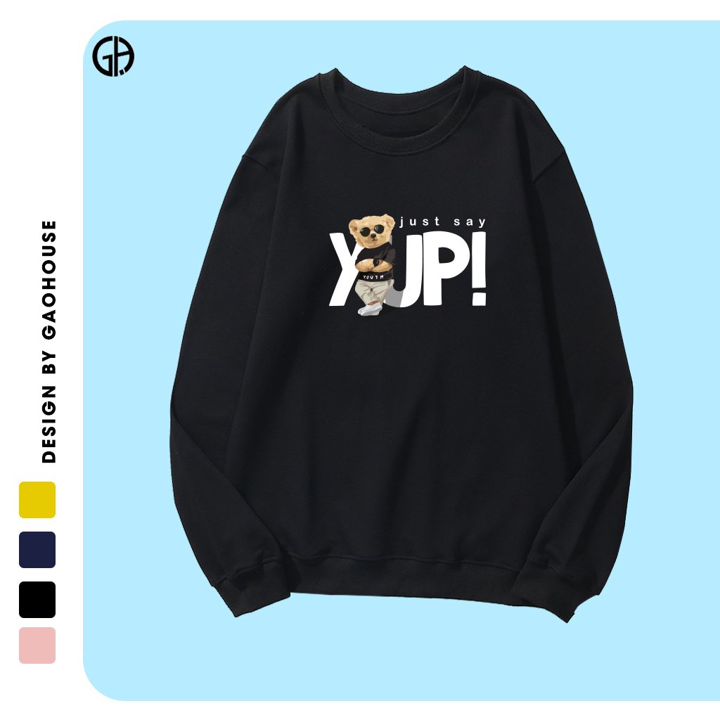 [Mã MABR30FA giảm 10% tối đa 30k đơn 99k] Áo Sweater/Hoodie Unisex Gạo House YUP - N255 | BigBuy360 - bigbuy360.vn