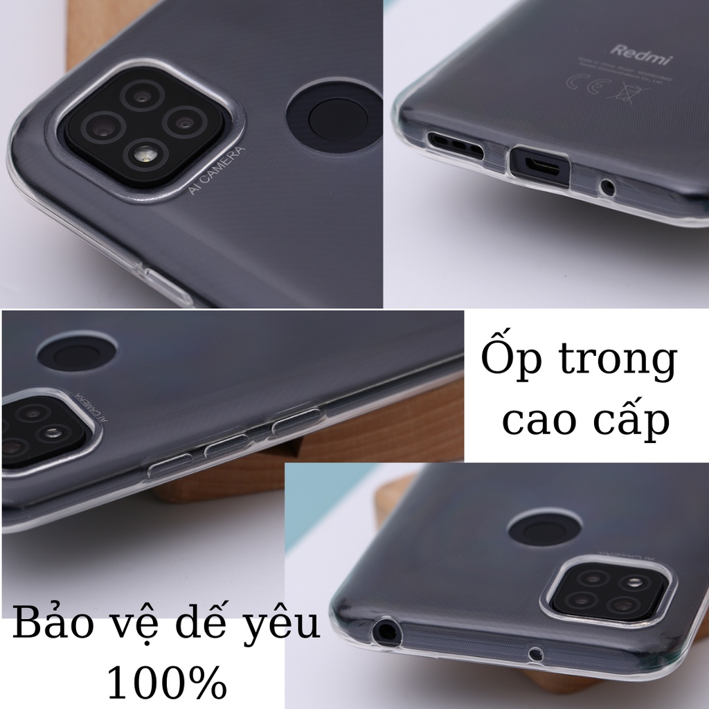 Ốp lưng Redmi 9/9A/9i/9C/9T/K30, Note 10/10s/10 5G/11/11s/11 Pro, Poco X3/NFC/Pro, Mi 11 Lite - Chống sốc trong suốt dẻo