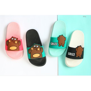 Dép Gấu We bare bears Gấu Grizz
