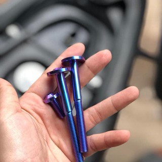 Ốc titan 8li60 dù dày (M8*60 Umbrella Head) bắt cần đạp thắng cho Winner, Sonic hoặc cảng sau cho Vario 18-20