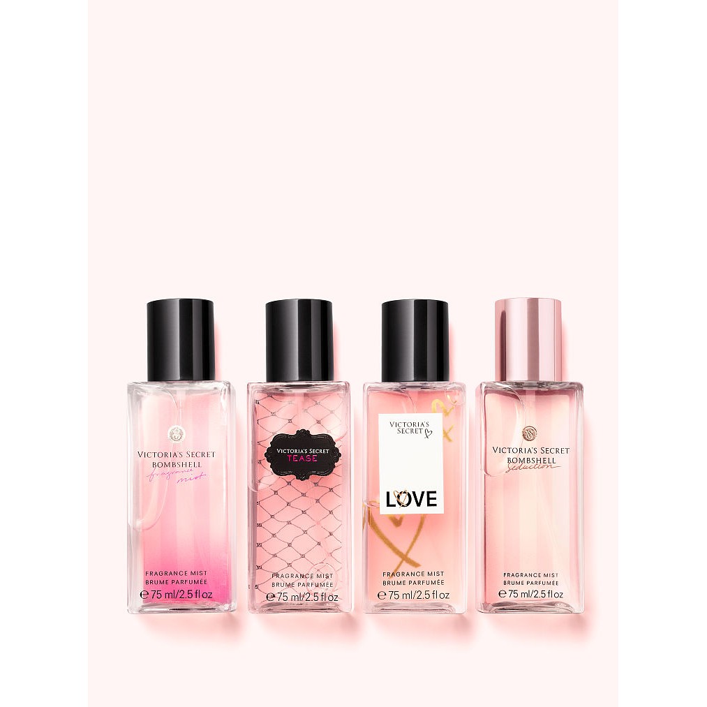 SET 4 CHAI XỊT THƠM VICTORIA'S SECRET BEST-OF MINI MIST GIFT SET