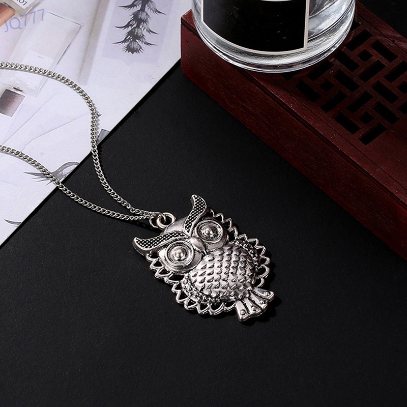 Vòng cổ mặt hình chim cú phong cách Vintage