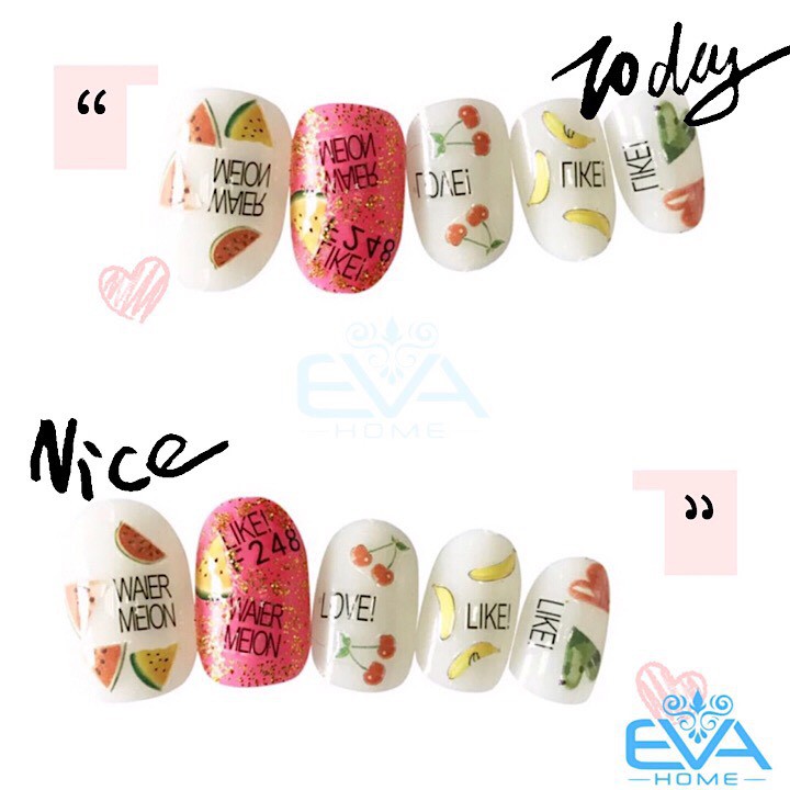 Miếng Dán Móng Tay 3D NAIL Sticker Trang Trí Hình Trái Cây F248