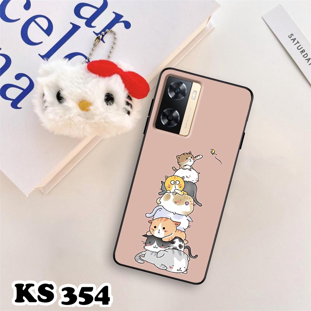 Ốp lưng Oppo A77 - Oppo A77 5G - Ốp in hình Cat&amp;Bear đáng yêu - Chất liệu TPU siêu bền