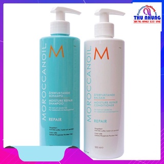 CẶP DẦU GỘI XẢ PHỤC HỒI ĐỘ ẨM MOROCCANOIL REPAIR MOISTURE CHÍNH HÃNG