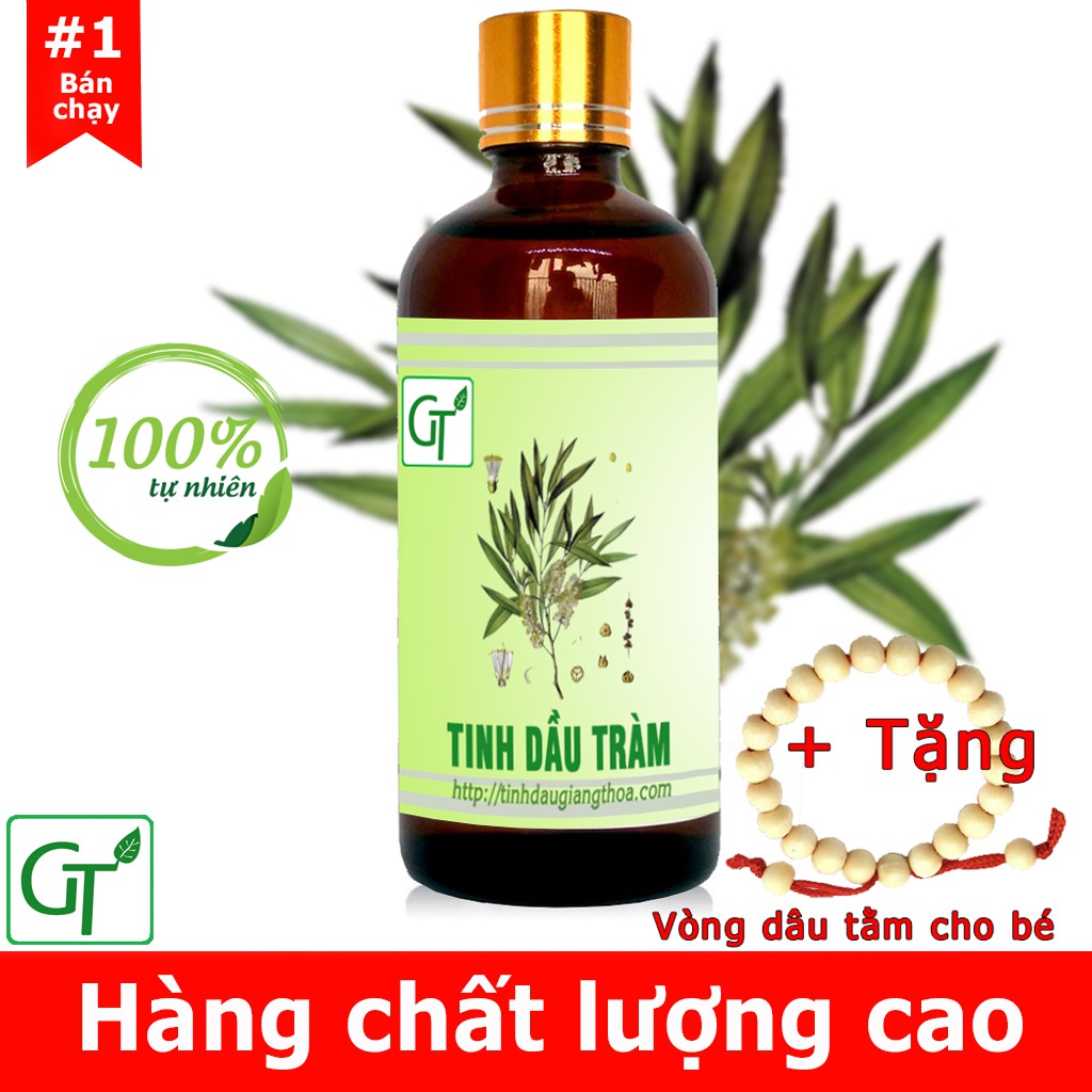 Tinh Dầu Tràm Huế 𝙁𝙍𝙀𝙀𝙎𝙃𝙄𝙋 Tinh Dầu Tràm Cho Bé Hàng Cao Cấp + Tặng Vòng Dâu Tằm Khi Mua chai 50ml