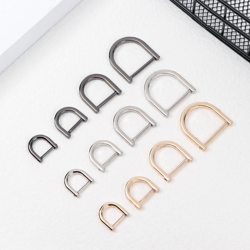 Vòng khóa chữ D bằng kim loại thích hợp cho dây đeo túi xách DIY