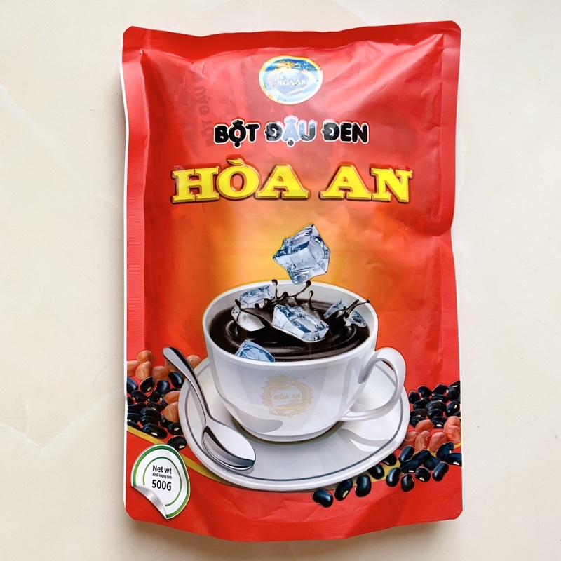 CHÍNH HÃNG Bột đậu đen uống liền Hoà An 500g-Thơm ngon mát bổ