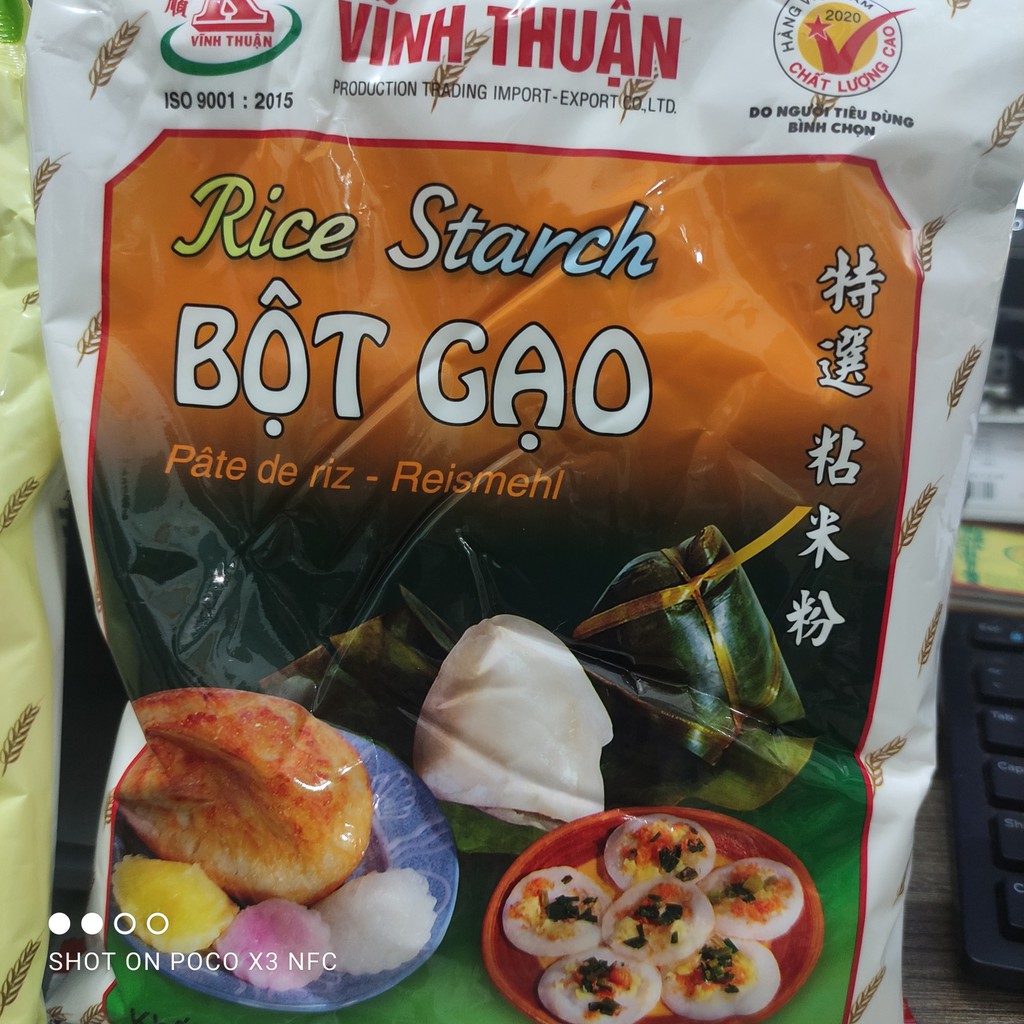 Bột năng, bột gạo, bột nếp, bột khoai tây, bột bắp - gói 400g nấu chè - ảnh sản phẩm 2