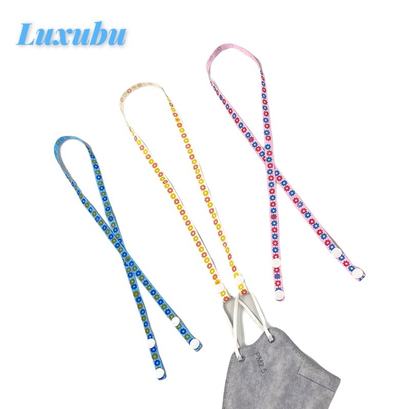 //Luxubu// Dây đeo khẩu trang nút bấm nhựa , mask strap chống thất lạc