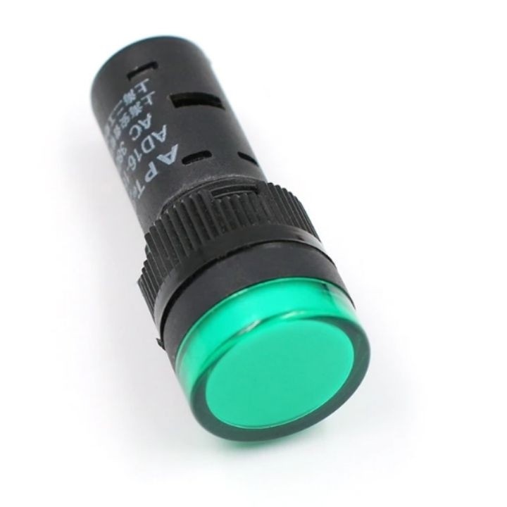 Đèn led báo pha 220vac phi 16mm AD16-16C màu đỏ, vàng, xanh lá gắn tủ điện | BigBuy360 - bigbuy360.vn
