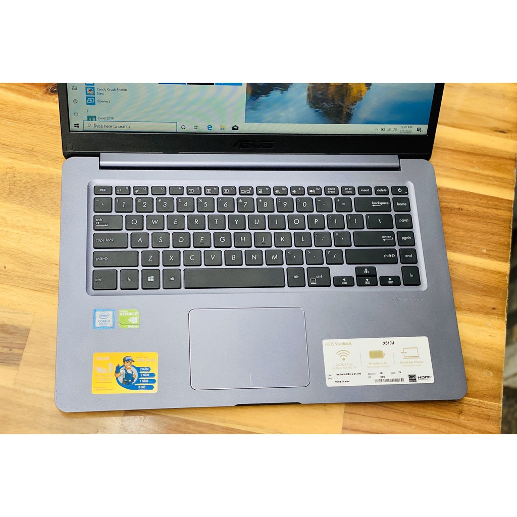 Laptop Asus Vivobook X510UQ,i5 8250U 4G SSD128+500G Vga 940MX Viền Siêu Mỏng Full Box | BigBuy360 - bigbuy360.vn