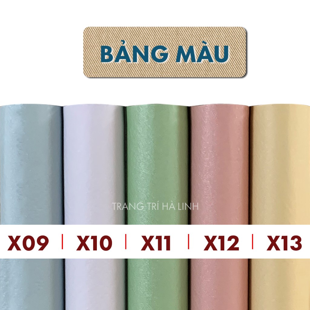 Giấy dán tường trơn một màu pastel đơn giản hiện đại chống thấm nước bền màu cao cấp
