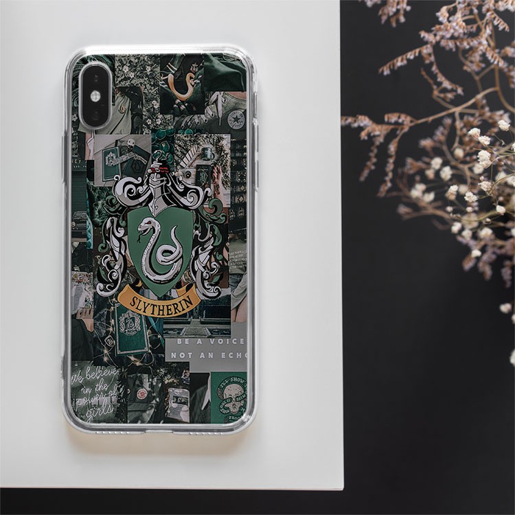 Ốp lưng Slytherin logo Harry Potter BE A VOICE cho Iphone 5 6 7 8 Plus 11 12 Pro Max X Xr PAP20210092