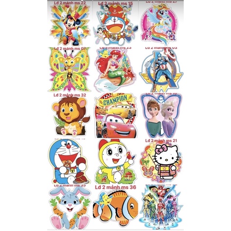 LỒNG ĐÈN TRUNG THU HÌNH GẤU DÂU MÈO DORAEMON, SIÊU NHÂN, CÔNG CHÚA ELSA, ĐỦ LOẠI