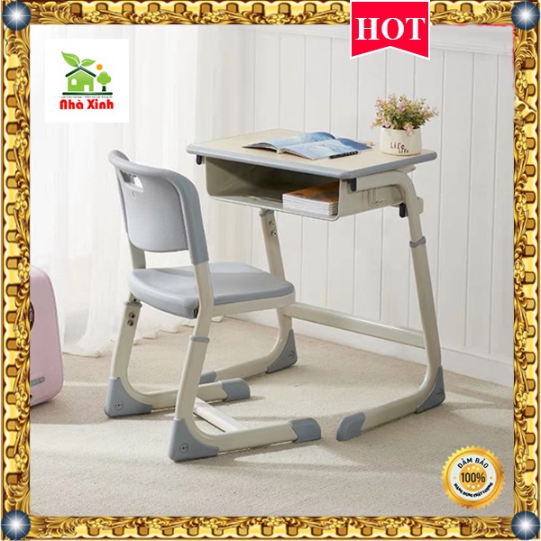 Bàn ghế Chống Gù Cao cấp Quà tặng cho bé yêu KT : 76 x 60 x 40 cm  có thể điều chỉnh ( Màu Xanh lam ) | BigBuy360 - bigbuy360.vn