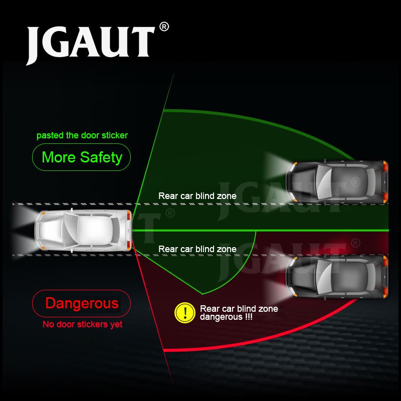 1 Miếng Dán Phản Quang 3m Cảnh Báo Mở Cửa Trước Sau Cho Xe Hơi
