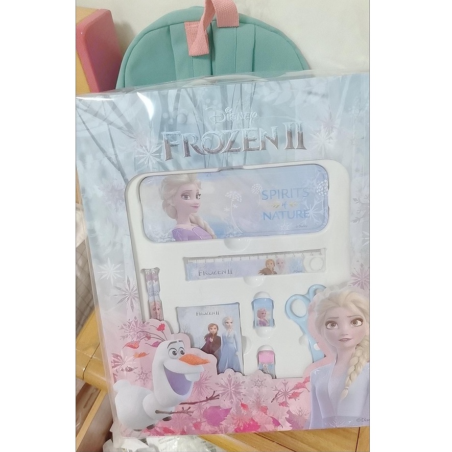 ♛Bộ Ba Lô Đi Học Chống Thấm Nước In Hình Công Chúa Elsa Dành Cho Bé Gái