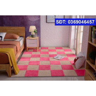 SÉT 24 tấm- Thảm Lông xốp Hàn Quốc