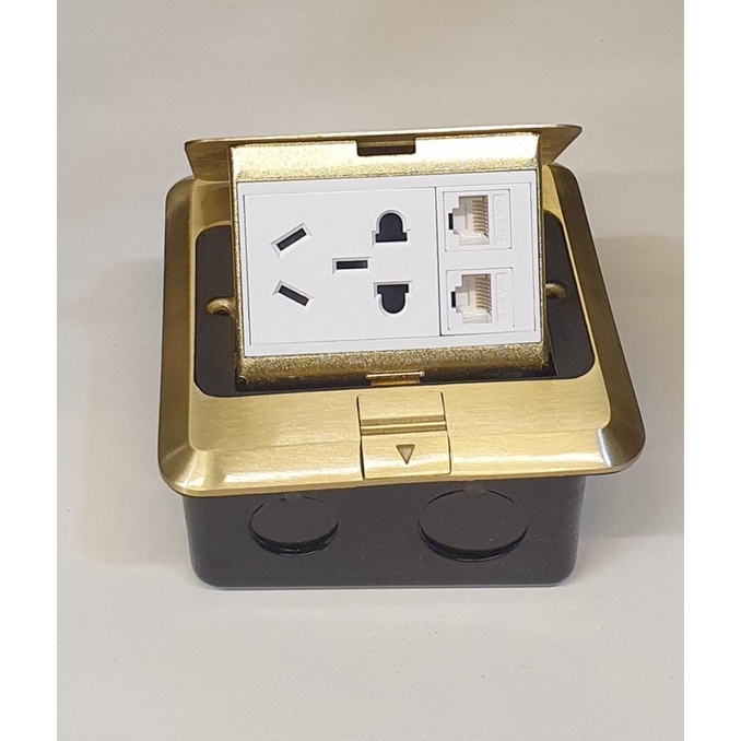 Ổ cắm điện âm sàn 3 ổ cắm , jack canon, jack loa …hàng y hình