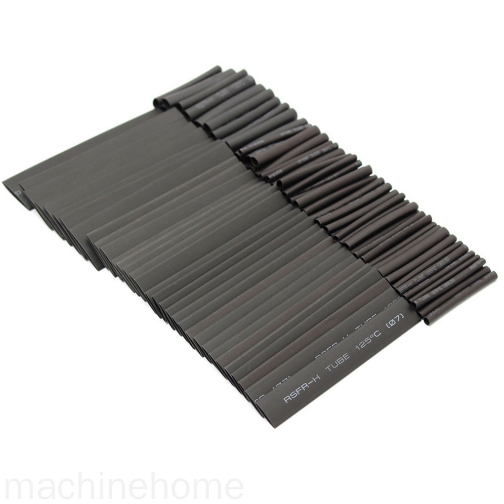 Set 127 ống co nhiệt màu đen tiện dụng Gen Co Nhiệt Dài đủ loại