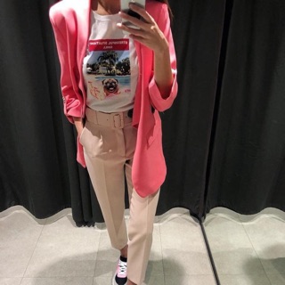 Quần hồng zara