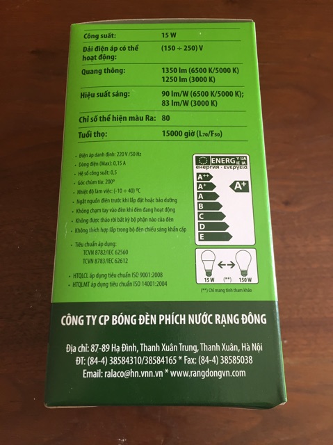 Bóng đèn Led tròn Rạng Đông 15W | BigBuy360 - bigbuy360.vn