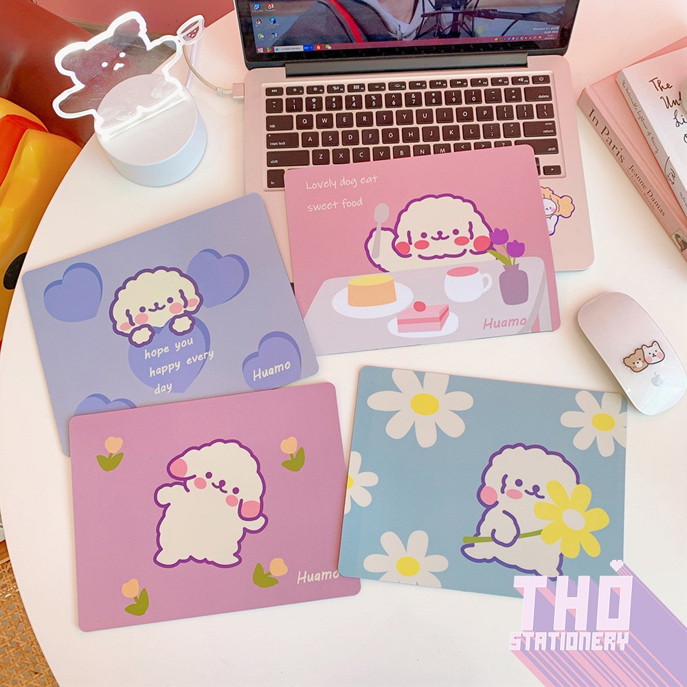 Lót chuột cute THỎ STATIONERY miếng lót chuột dễ thương phụ kiện đồ decor trang trí bàn học giá rẻ hàn quốc