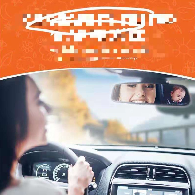 Gương Chiếu Hậu Tích Hợp Đèn LED Gắn Ghế Ngồi Xe Hơi An Toàn Cho Bé