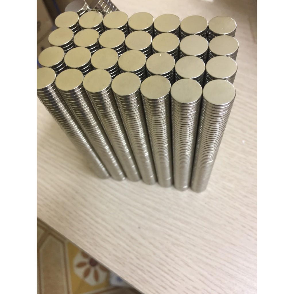 [Xả Kho 30 viên] Nam châm viên 12x2mm, loại nam châm trắng đất hiếm kích thước 12*2mm lực hút mạnh
