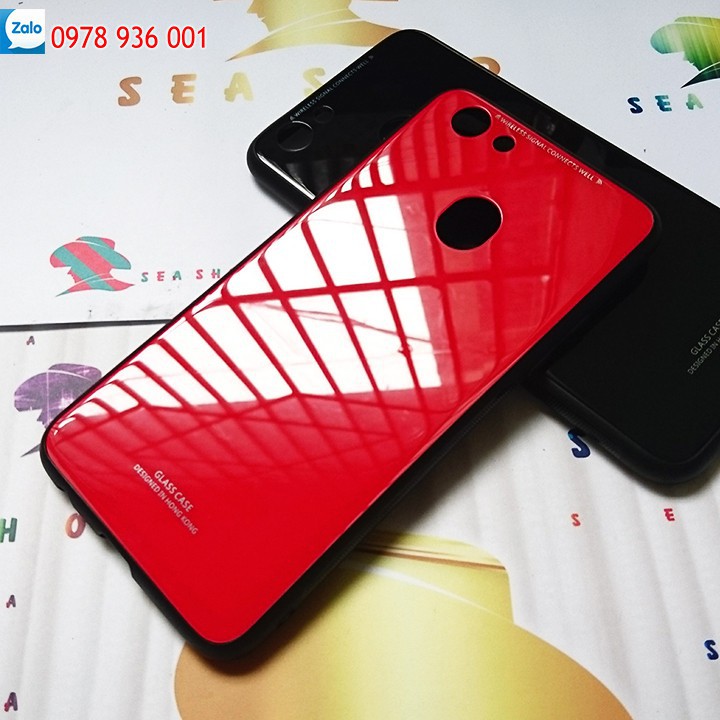 [TẶNG CÁP SẠC]Ốp lưng Oppo F5 lưng kính