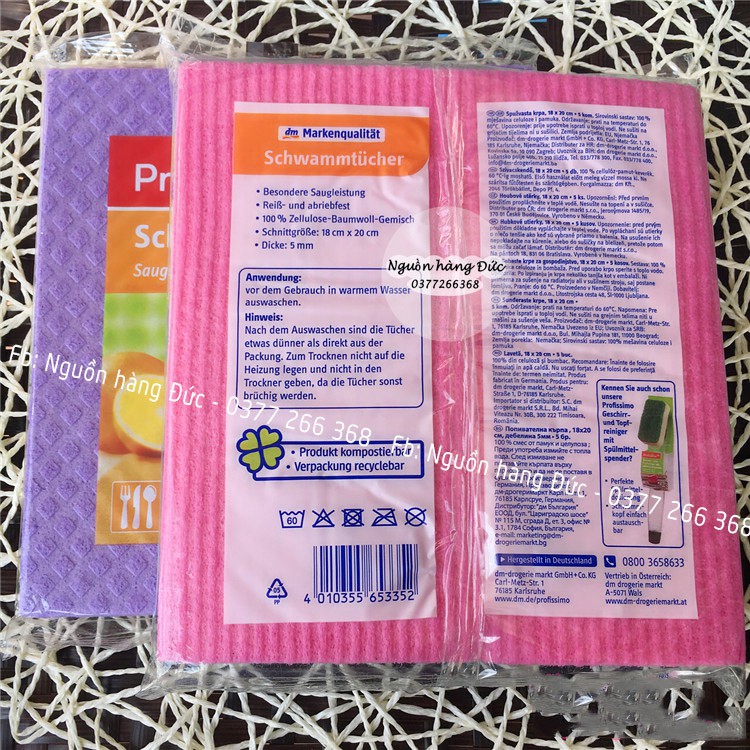 [Nội Địa Đức] Khăn Lau Siêu thấm hút, dùng nhiều lần Đa năng PROFISSIMO Siêu sạch - Khăn lau bếp