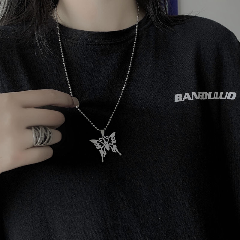 Dây Chuyền Mặt Hình Bướm Phong Cách Harajuku 22014